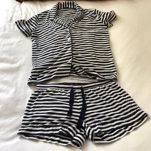 J.Crew Striped Short Pajama Set Like New
